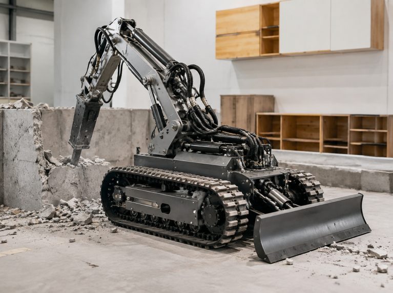 江陵县破拆机器人专用履带底盘